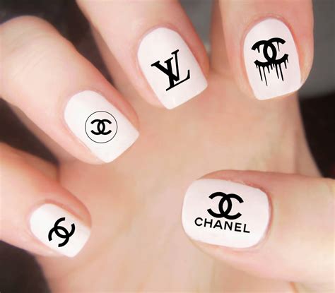 designer nail art stickers chanel|chanel nail stickers marie.